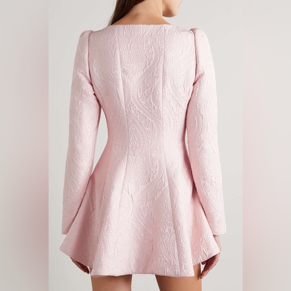 NWT $695 LoveShackFancy Haveri Pink Long Sleeve Mini Dress Coat Jacket - Picture 7 of 15